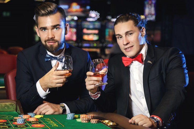 Tampilan live blackjack dealer profesional di studio bazartoto dengan multi-camera setup
